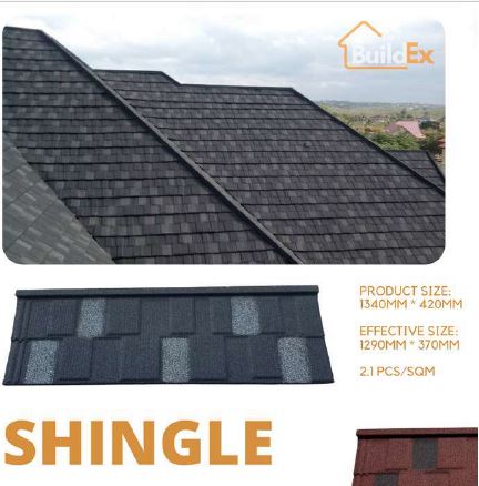 SCM-Buildex-CN INTERLOCK SHINGLE   загварын чулуун будагтай металл дээвэр (AZ150G) (1340x420x0,5мм) 0,5м2