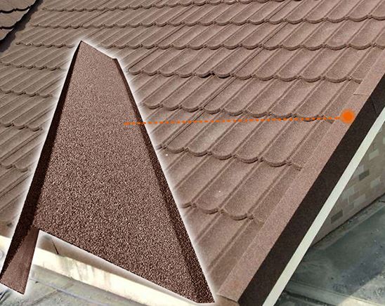 SCM-Buildex-CN Чулуун будагтай металл дээврийн хажуугийн таг (AZ150G) (2000х288х0,45мм)  