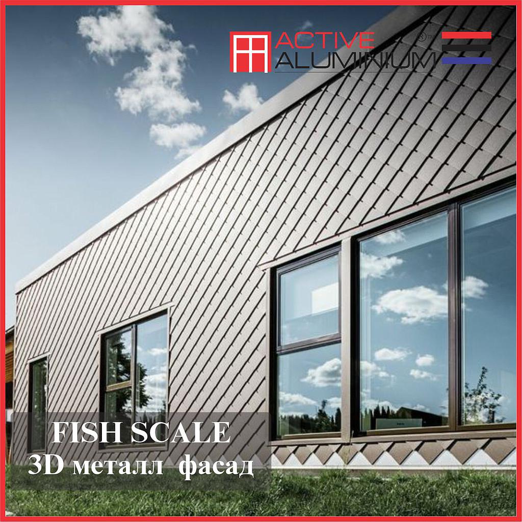 VF-M-STEEL-MN Diamond Shape загварын фасадны систем (MGO-хавтан Төмөр каркастай)